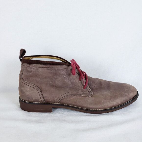 Cole Haan Leather Chukka Boots Mens 11 Brown Heritage Rugged Desert Distressed
